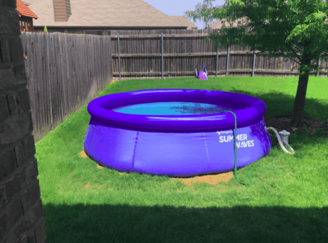 photo of inflatable pool