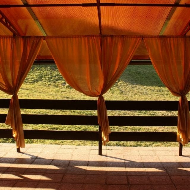 photo of outdoor curtains