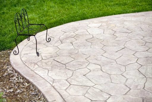 photo of stamped concrete
